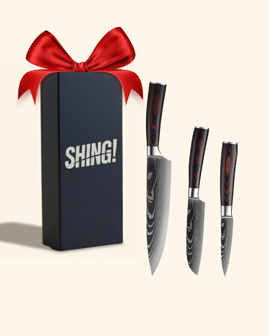 Set de 3 couteaux Japonais - Moku Series - SHING!
