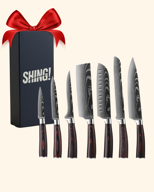 Set de 7 couteaux Japonais - Moku Series - SHING!